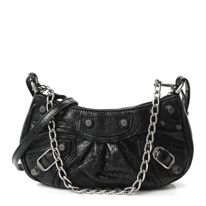 Balenciaga Agneau Arena Le Cagole Mini Purse With Chain Black 1 of 10