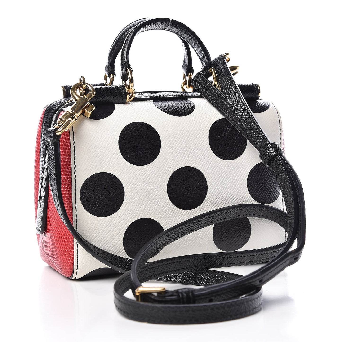 Dauphine Polka Dot Small Miss Sicily East West Satchel Multicolor