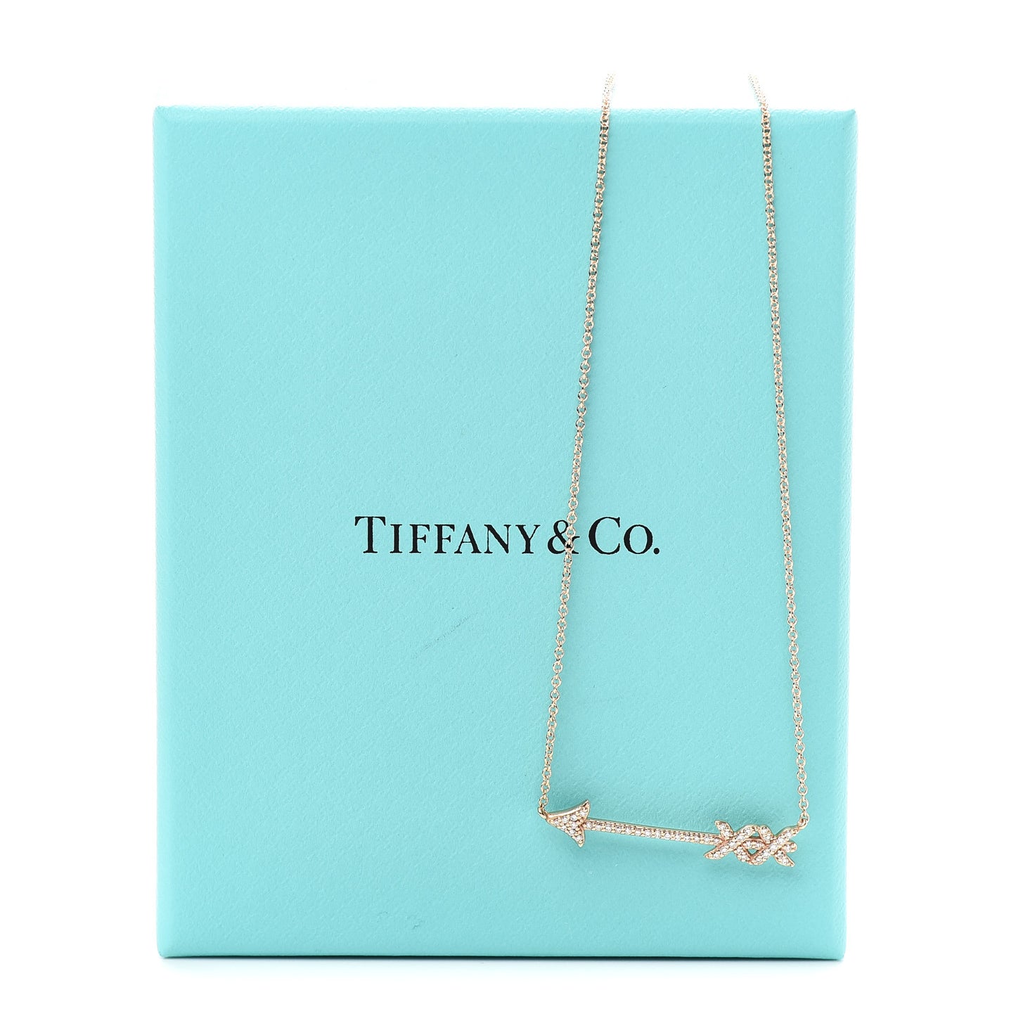 18K Rose Gold Diamond Paloma's Graffiti Arrow Pendant Necklace