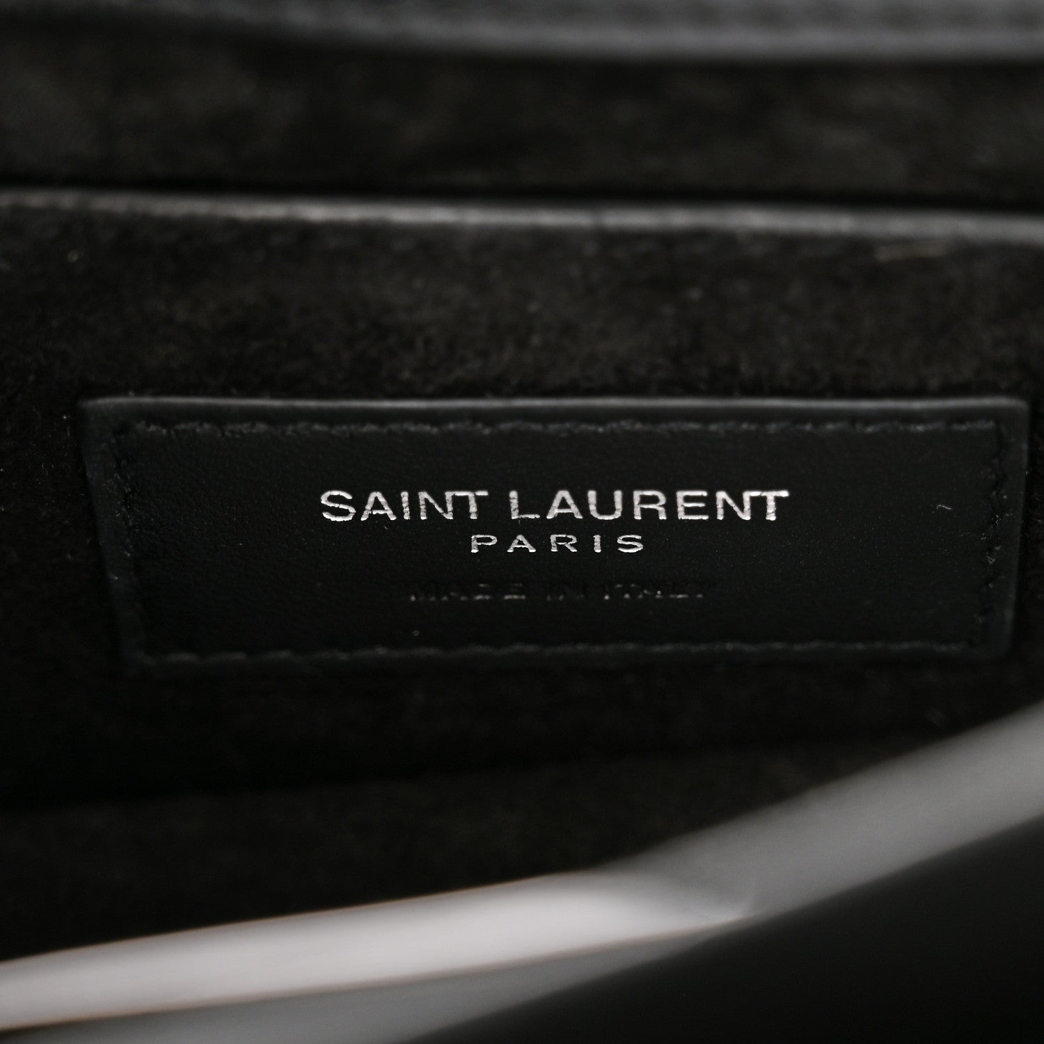 Saint Laurent Calf Hair Leopard Print Monogram Small Sunset Chain Wallet Natural Black 6 of 13