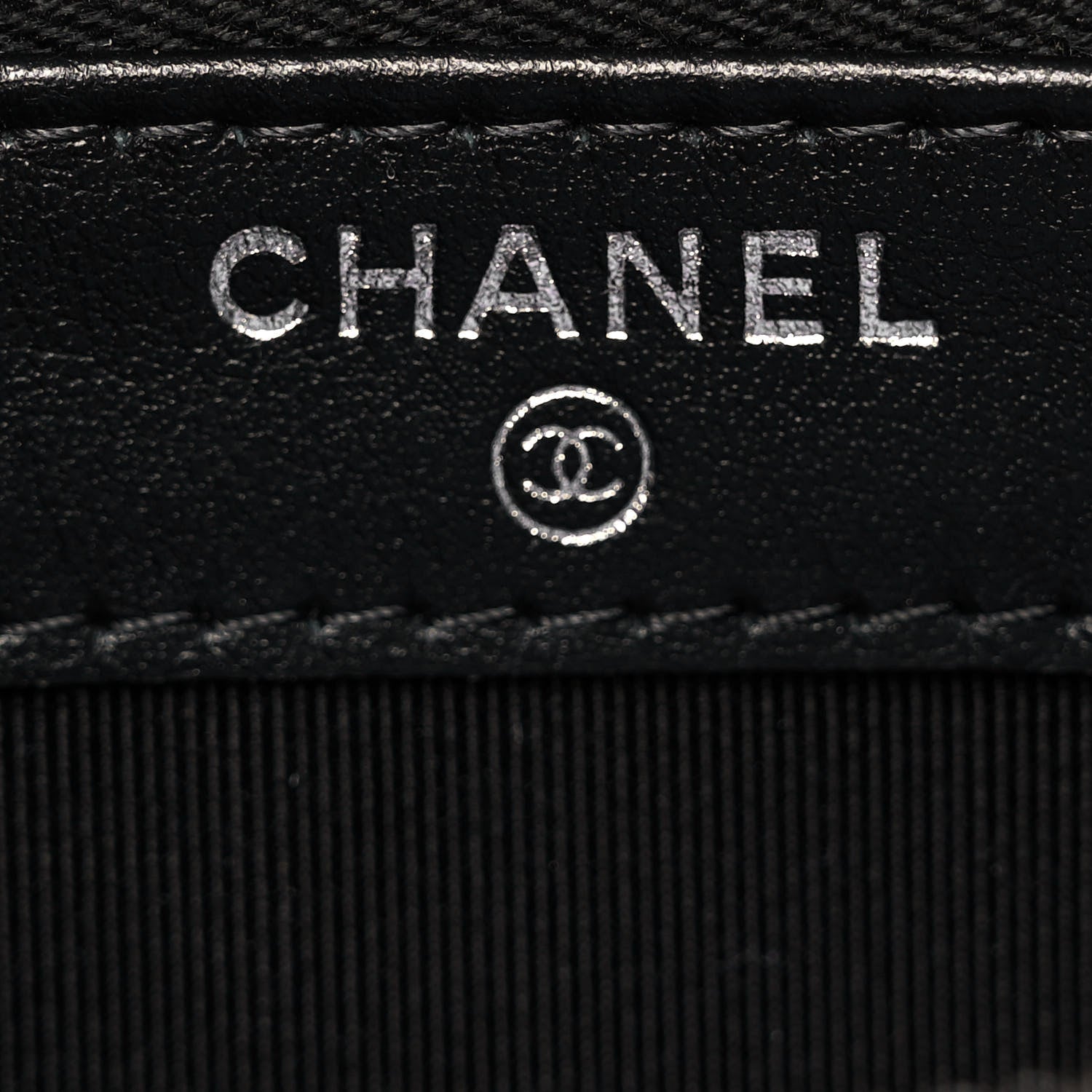 Chanel Calfskin Crocodile Embossed Small Gabrielle Clutch With Chain Black 7 of 11
