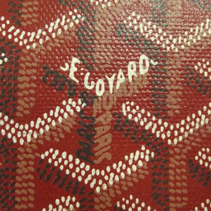 Goyard Goyardine Trolley MM Rolling Suitcase Red 9 of 10