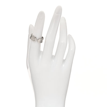 Cartier 18K White Gold 6.5mm C De Cartier Ring 52 6 2 of 5