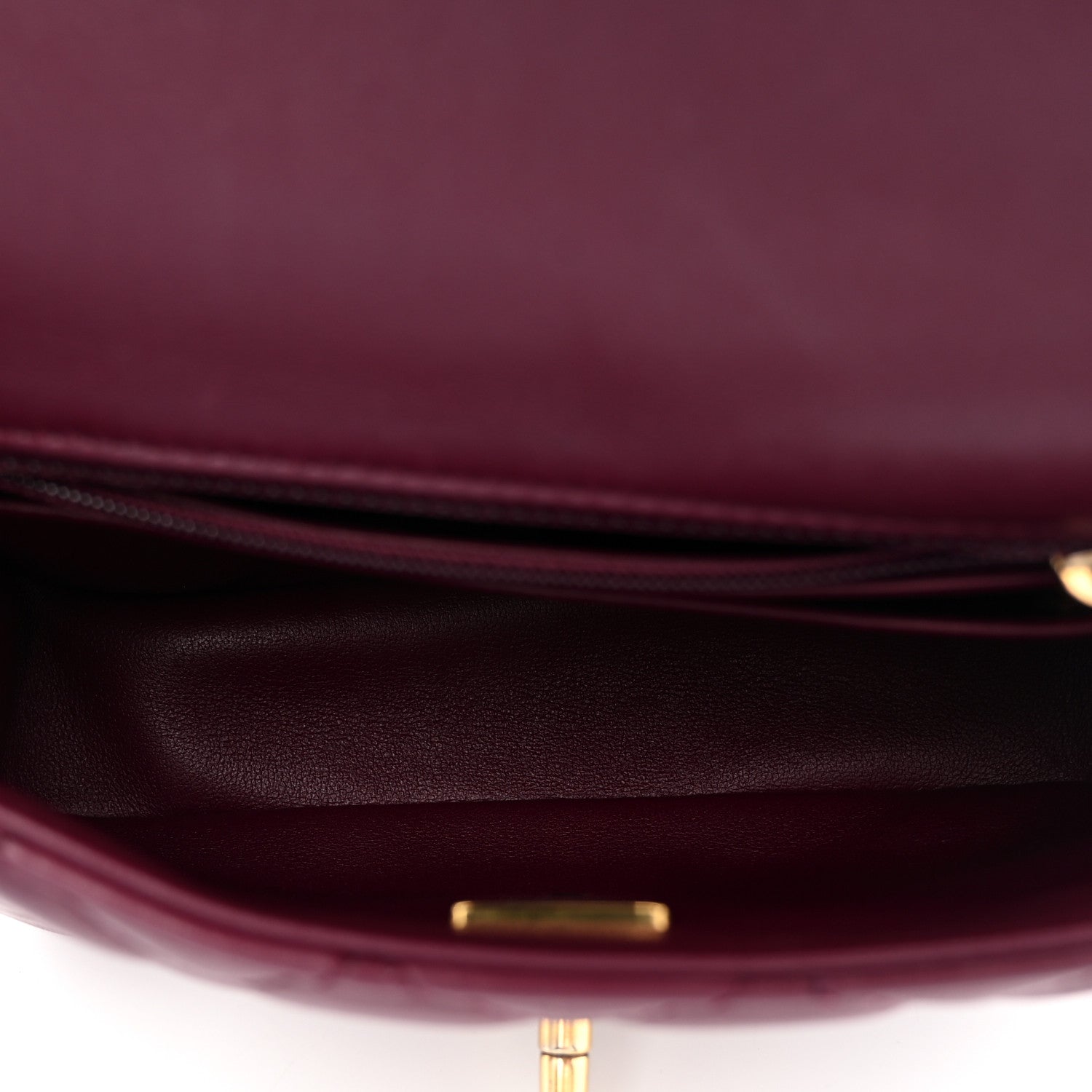 Chanel Lambskin Enamel Quilted Mini Coco Hearts Square Flap Burgundy 5 of 11