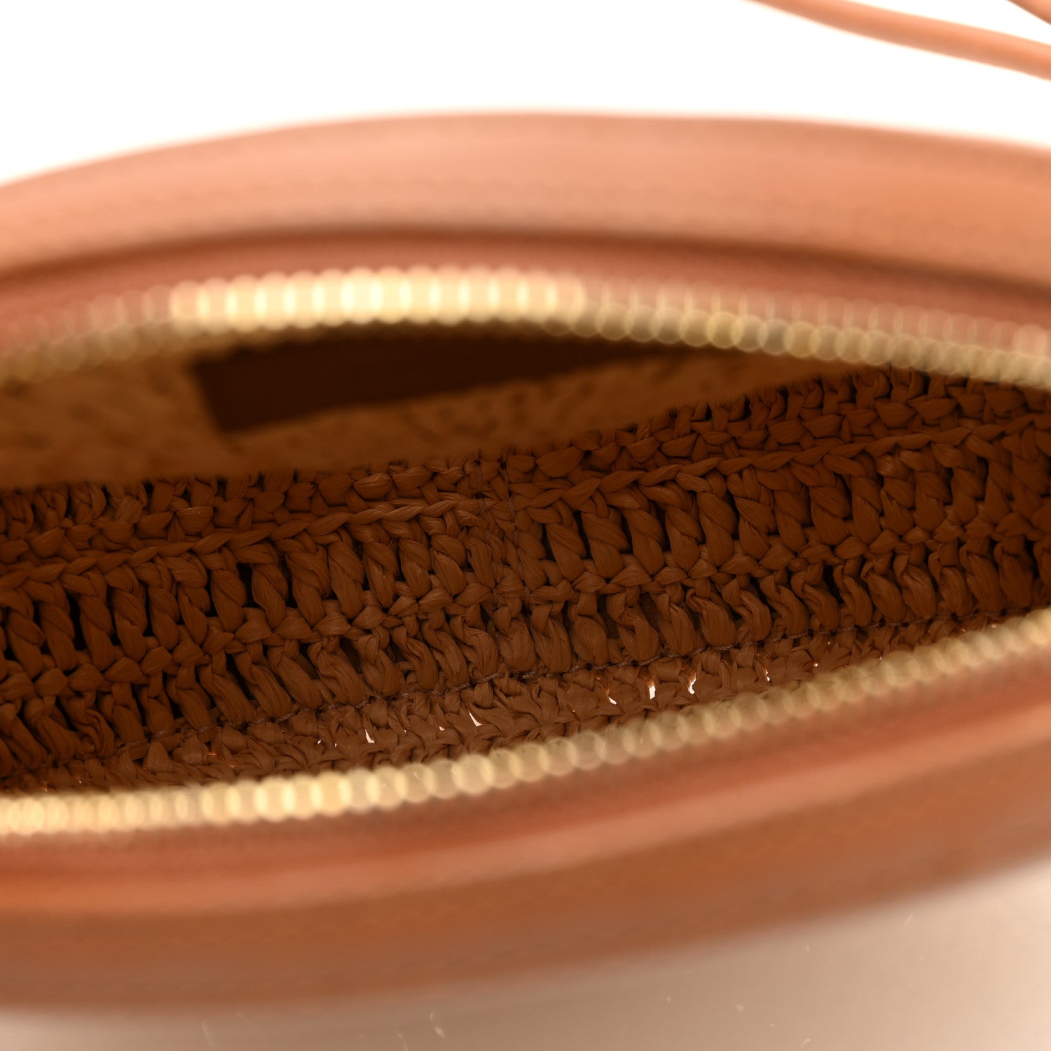 Saint Laurent Raffia Round Camera Bag Beige Naturel 5 of 9