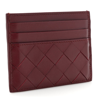 Bottega Veneta Nappa Intrecciato Card Holder Bordeaux 3 of 9
