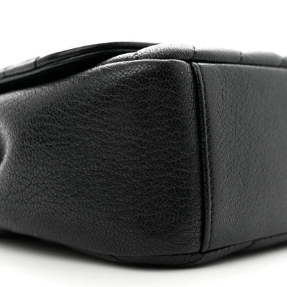 Chanel Shiny Goatskin Diagonal Quilted Small Flap Black 9 of 14