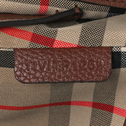 Burberry Calfskin Vintage Check Note Crossbody Bag Tan 8 of 11