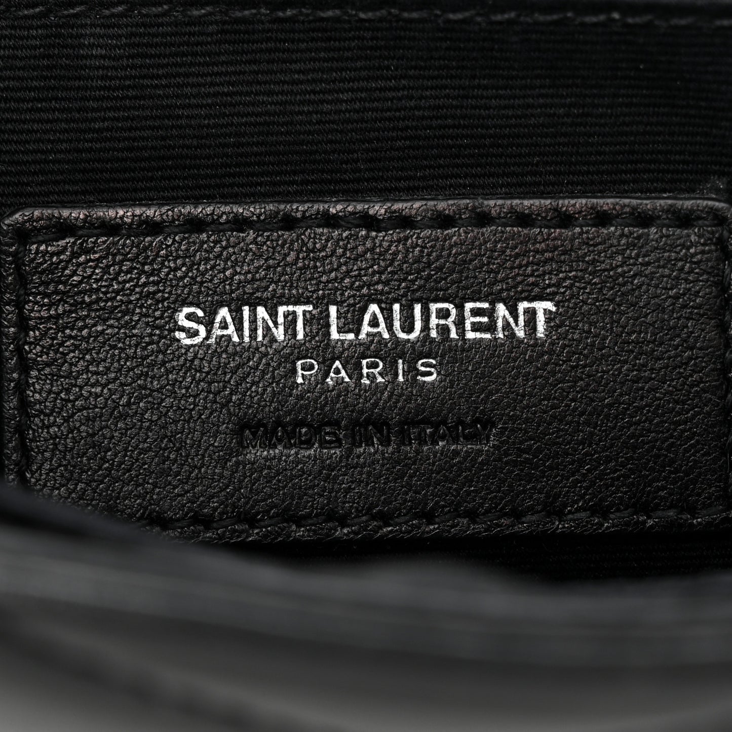 Calfskin Y Quilted Monogram Loulou Flap Bag Black
