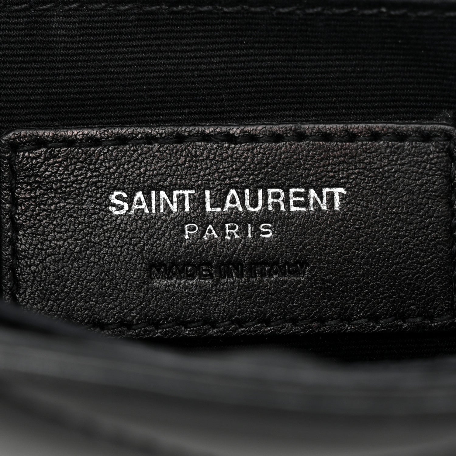 Saint Laurent Calfskin Y Quilted Monogram Loulou Flap Bag Black 6 of 13