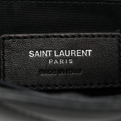 Saint Laurent Calfskin Y Quilted Monogram Loulou Flap Bag Black 6 of 13