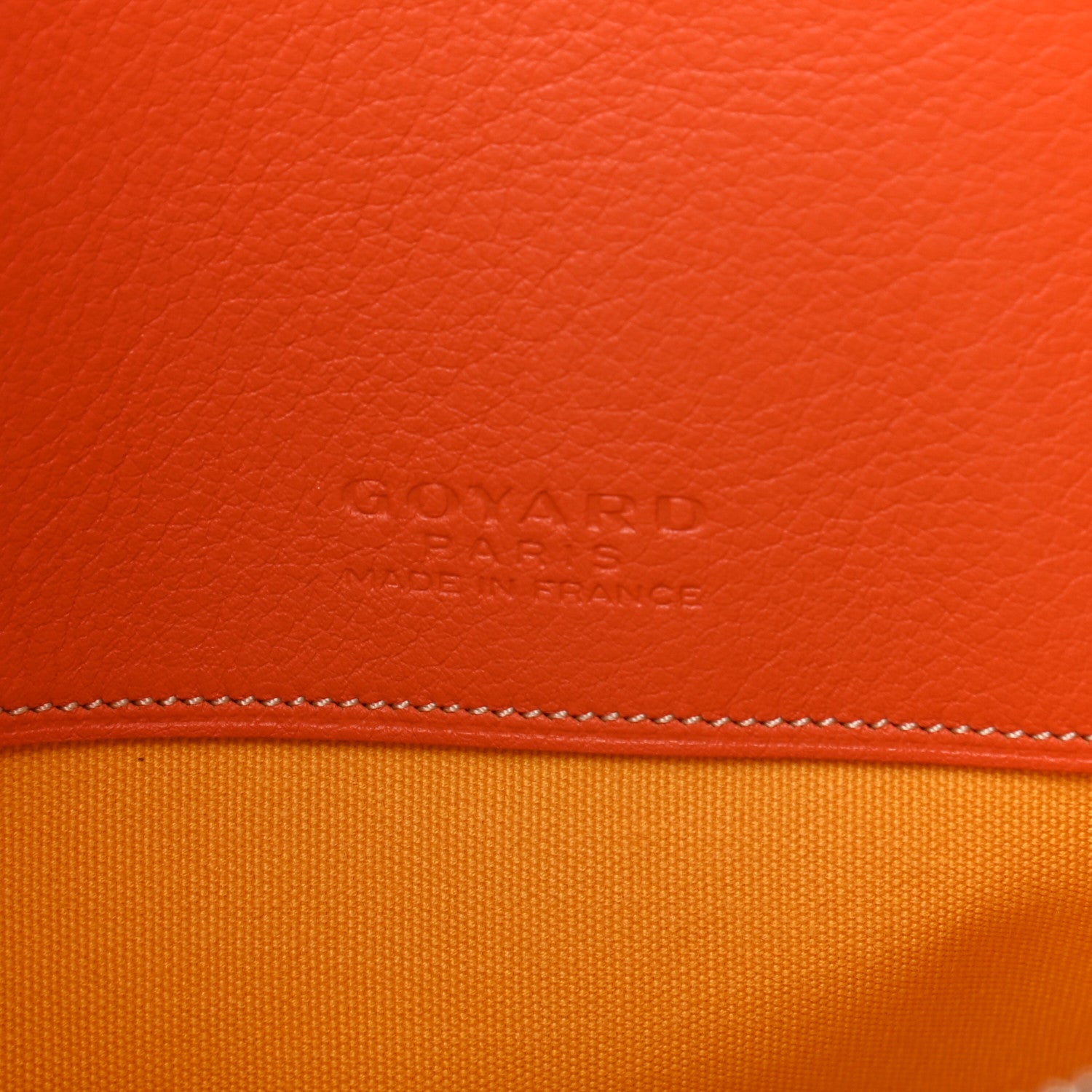 Goyard Goyardine Senat Pochette MM Orange 7 of 7