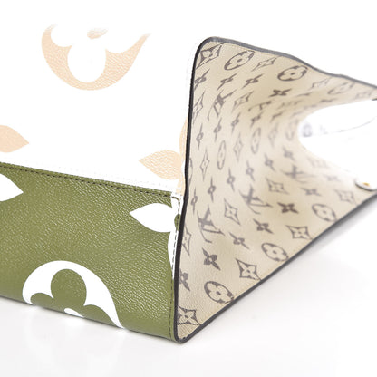 Louis Vuitton Monogram Giant Onthego GM Kaki Beige 9 of 9