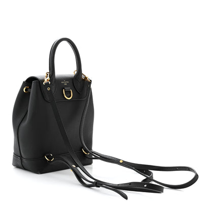 Louis Vuitton Calfskin Lockme Mini Backpack Black 3 of 10