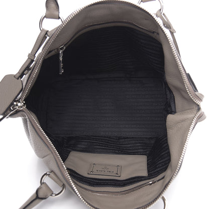 Prada Vitello Daino Shoulder Bag Pomice 5 of 12