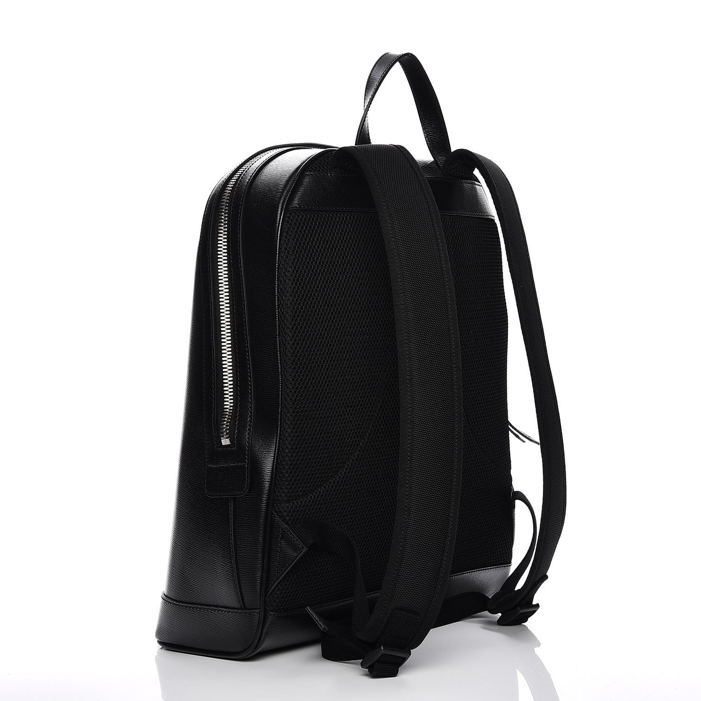 Calfskin Kingsnake Dome Backpack Black