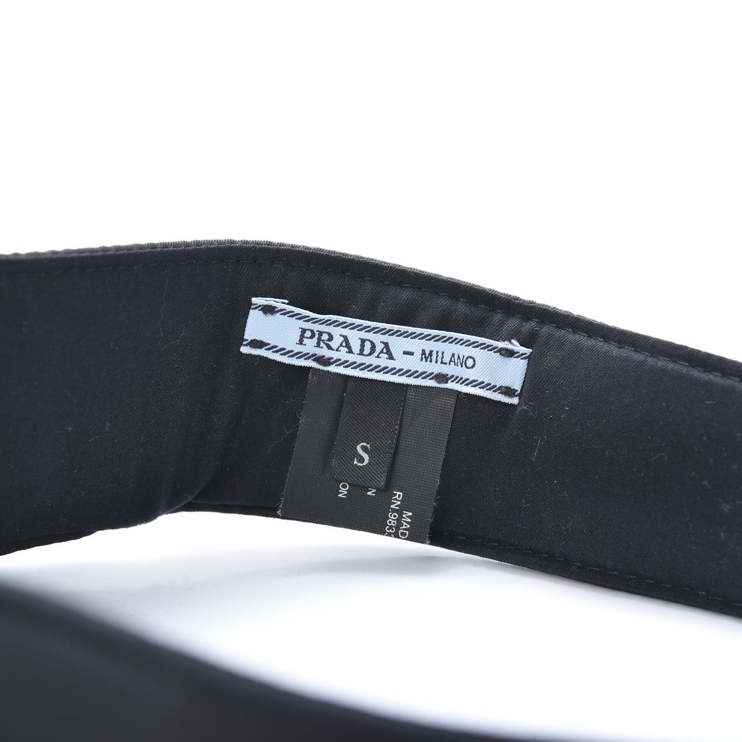 Nylon Triango Metal Triangle Logo Womens Visor S Black