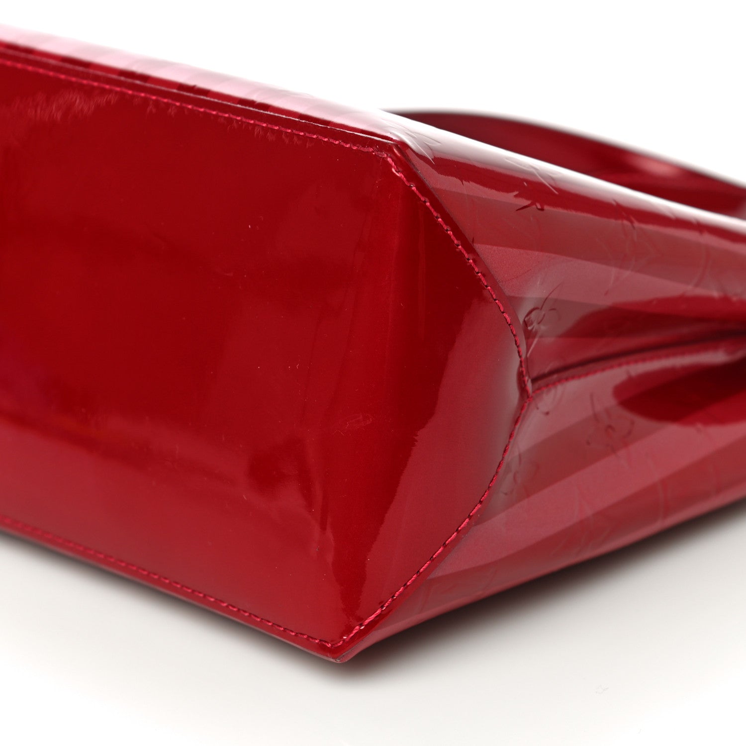 Louis Vuitton Vernis Rayures Wilshire PM Pomme D'Amour 8 of 9