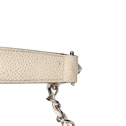 Chanel Perforated Grained Calfskin Small Shopping Tote White 18 of 18