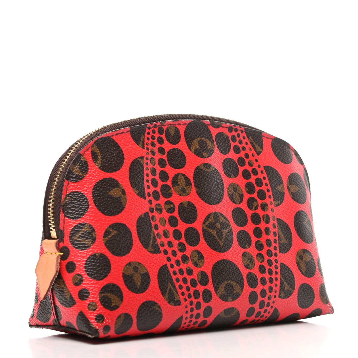 Monogram Kusama Pumpkin Dots Cosmetic Pouch Red
