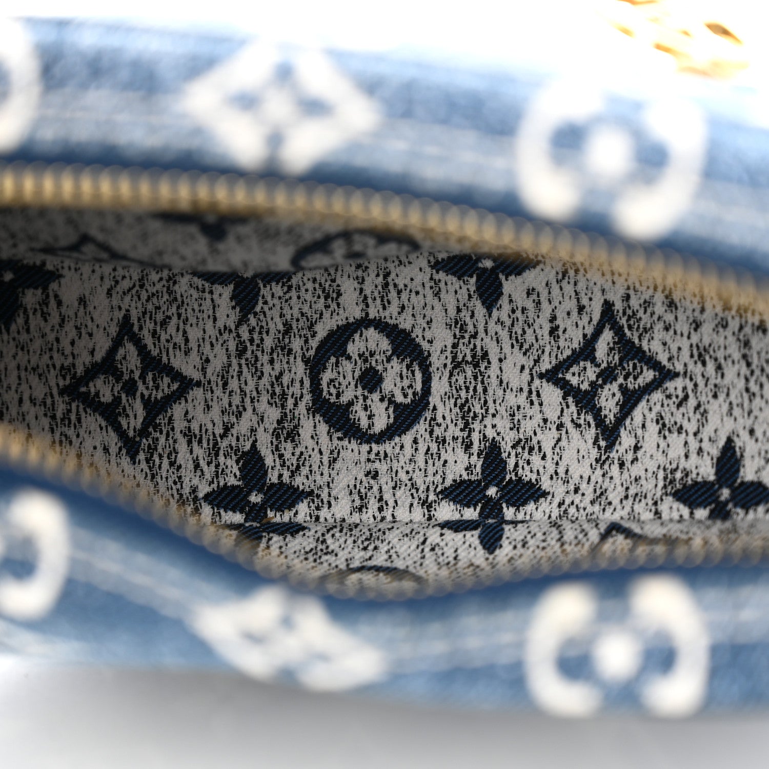 Louis Vuitton Monogram Jacquard Denim Loop Bleu 5 of 10