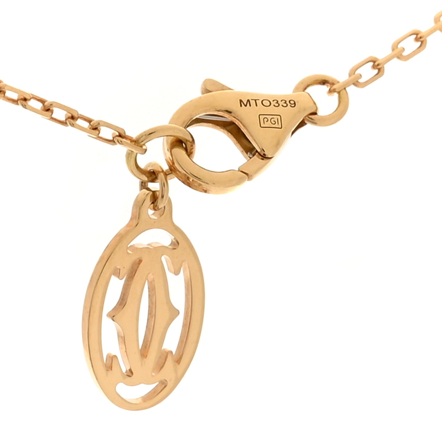 Cartier 18K Pink Gold Diamond SM D'Amour Pendant Necklace 5 of 6