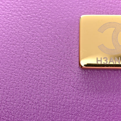 Chanel Lambskin Quilted CC In Love Heart Bag Purple 7 of 10