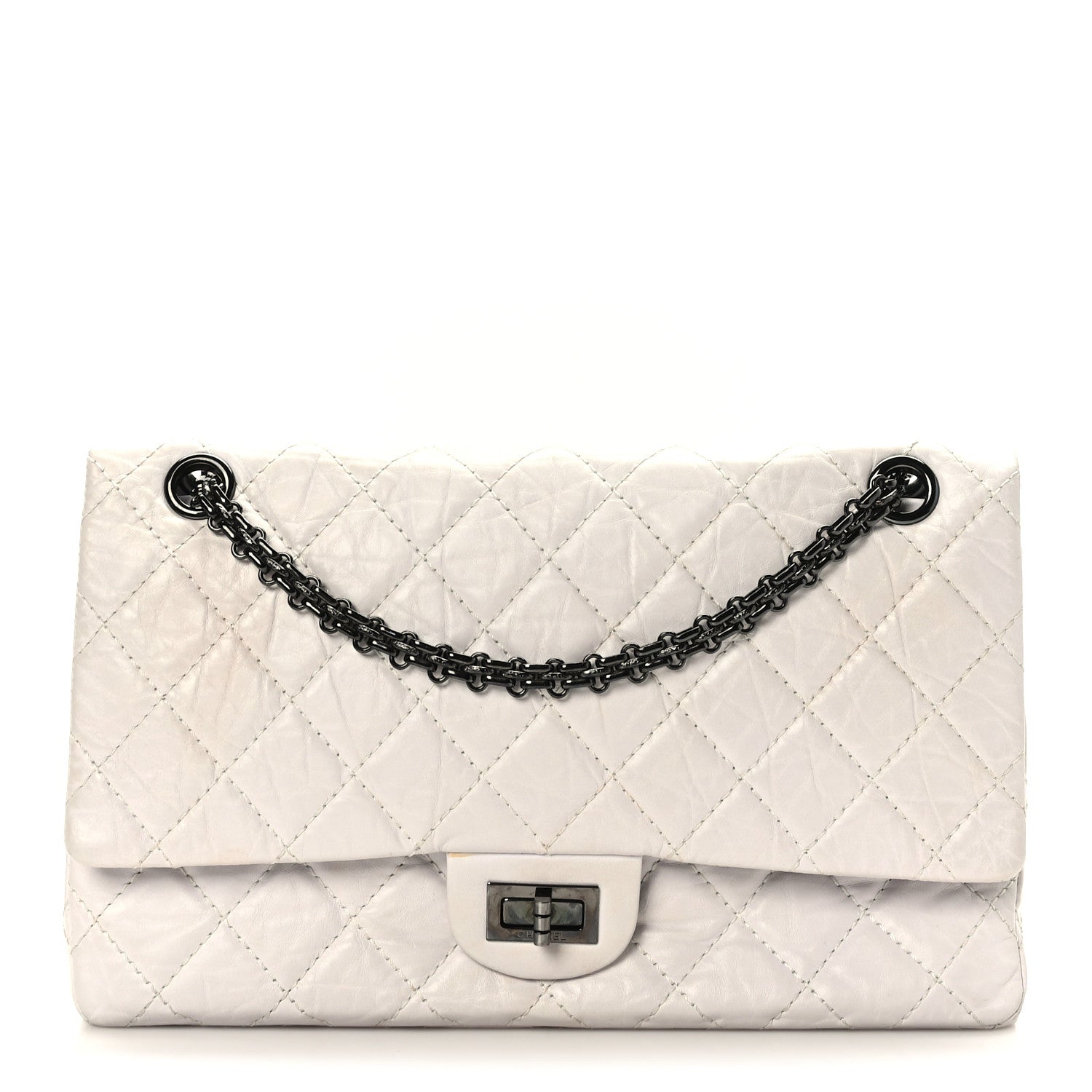 Chanel Aged Calfskin 2.55 Reissue 227 Flap White 1 of 9