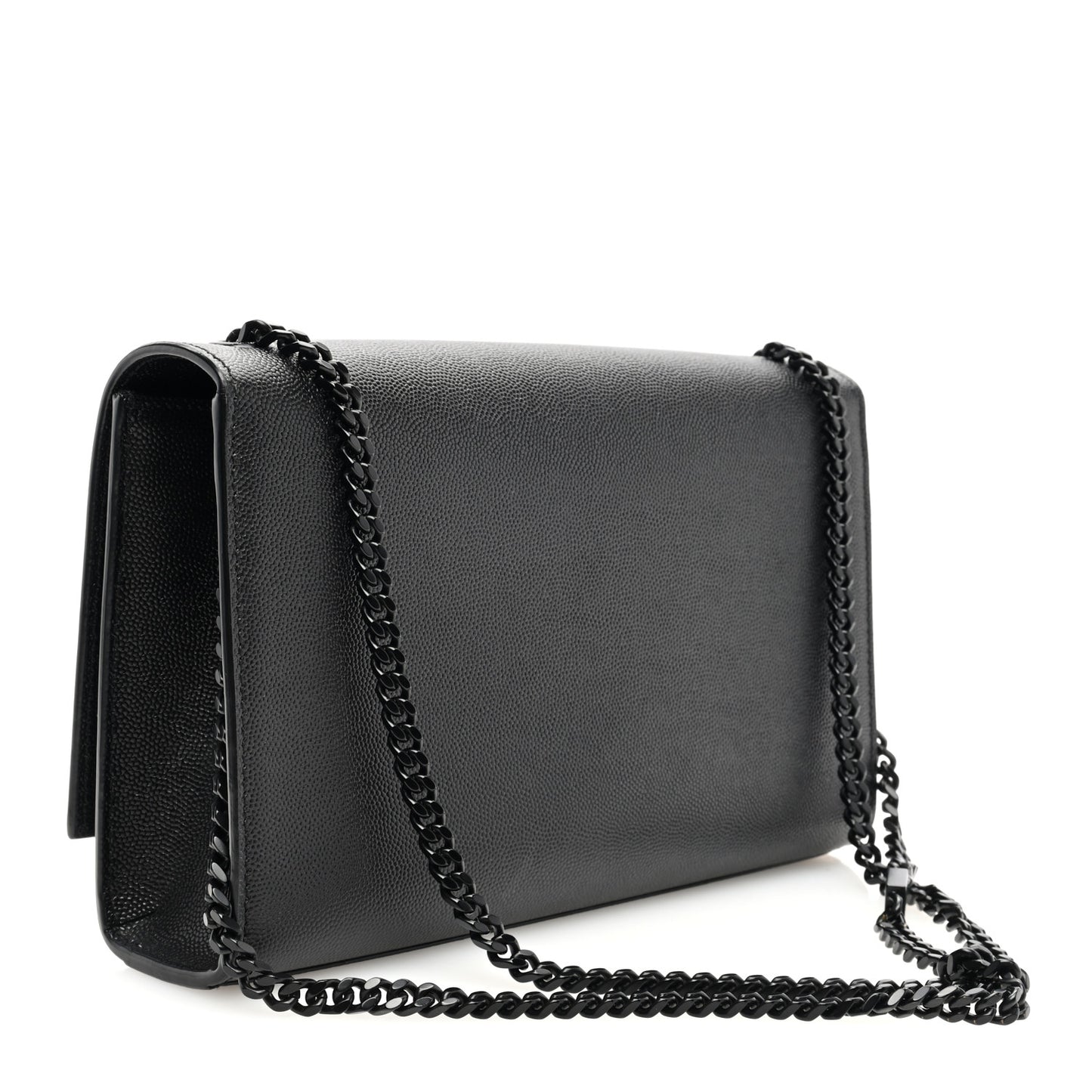 Grain De Poudre Medium Classic Monogram Monochrome Kate Satchel Black
