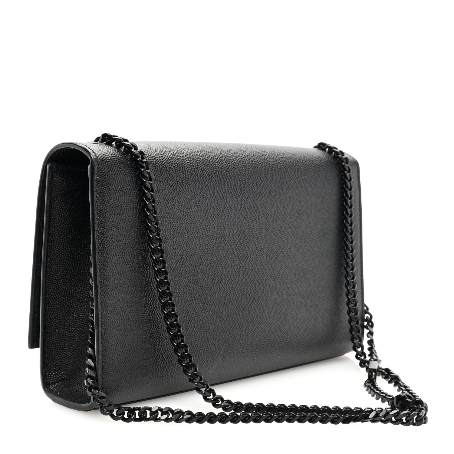 Saint Laurent Grain De Poudre Medium Classic Monogram Monochrome Kate Satchel Black 3 of 10