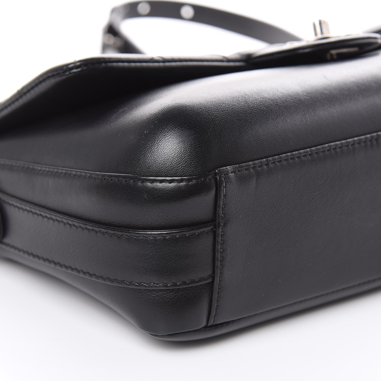 Chanel Calfskin Quilted Large Rock My Shoulder Flap Black 8 of 16