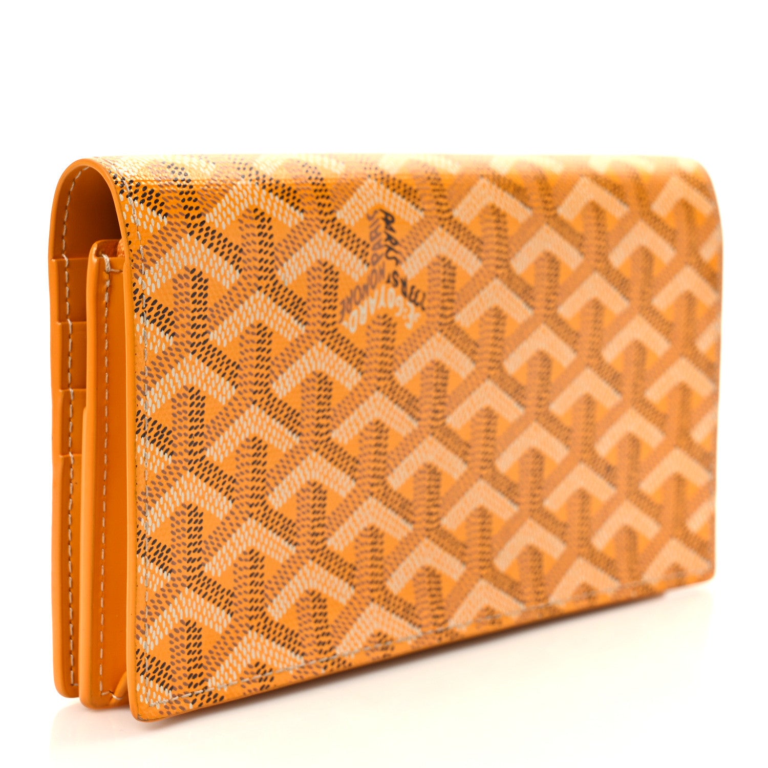 Goyard Goyardine Richelieu Wallet Yellow 3 of 7