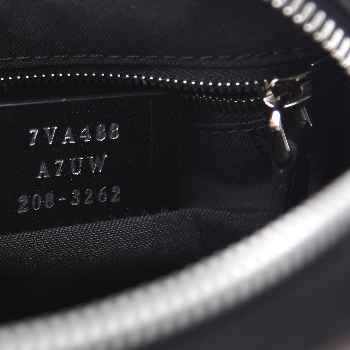 Nylon Fabric Jacquard Chamois FF 1974 Medium Crossbody Messenger Black Nuvola