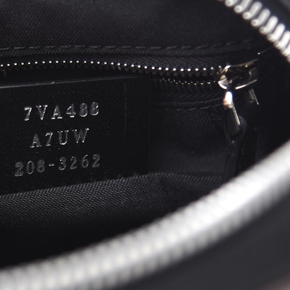 Fendi Nylon Fabric Jacquard Chamois FF 1974 Medium Crossbody Messenger Black Nuvola 6 of 10