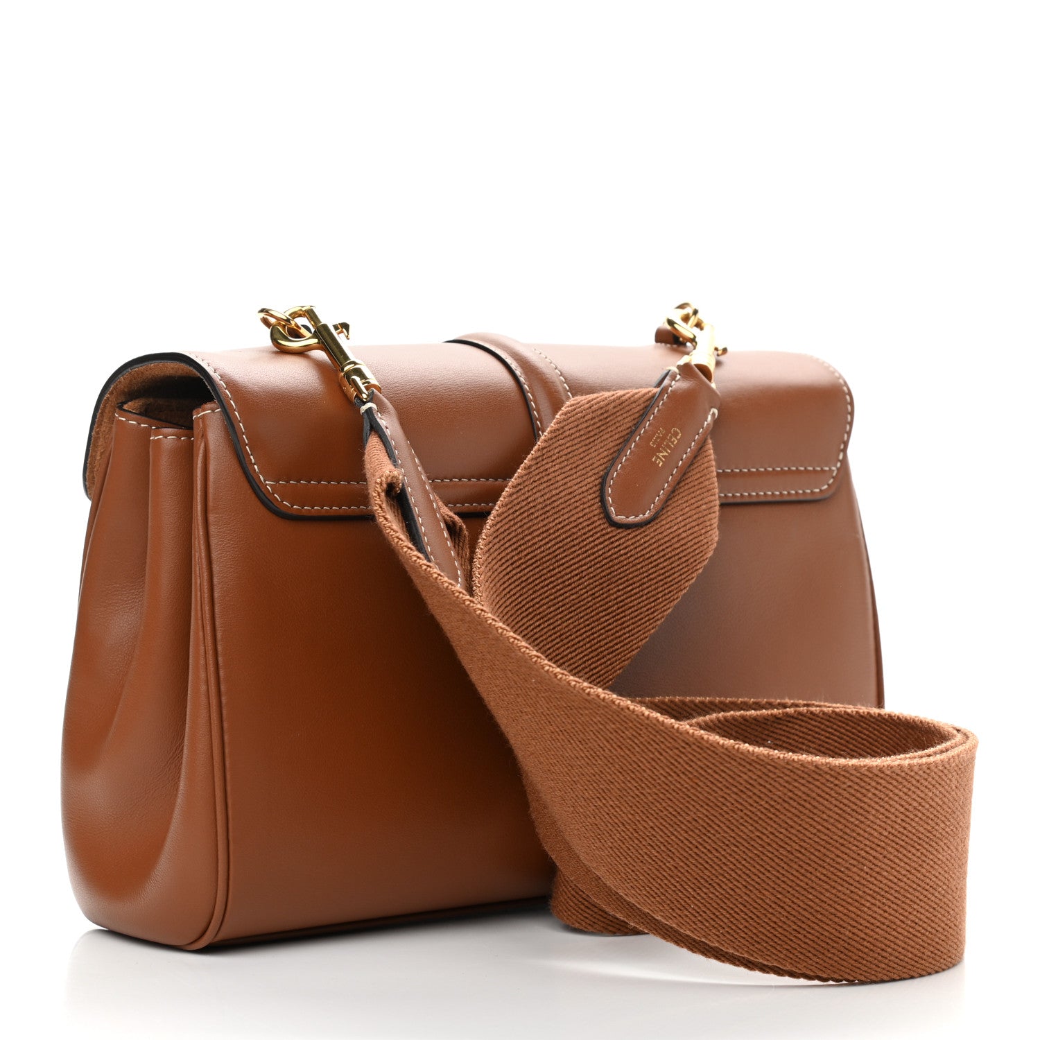 Celine Smooth Calfskin Teen Soft 16 Shoulder Bag Tan 3 of 10