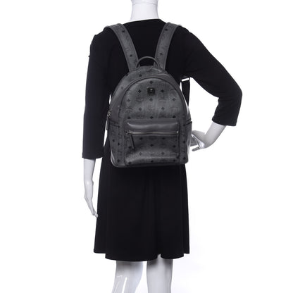 MCM Visetos Small Stark Backpack Phantom Grey 2 of 9