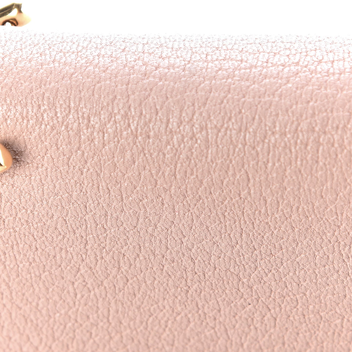 Grained Lambskin Mini Drew Shoulder Bag Cement Pink