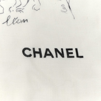 Chanel Cashmere Logo Icon Shawl Ivory Multicolor 2 of 3