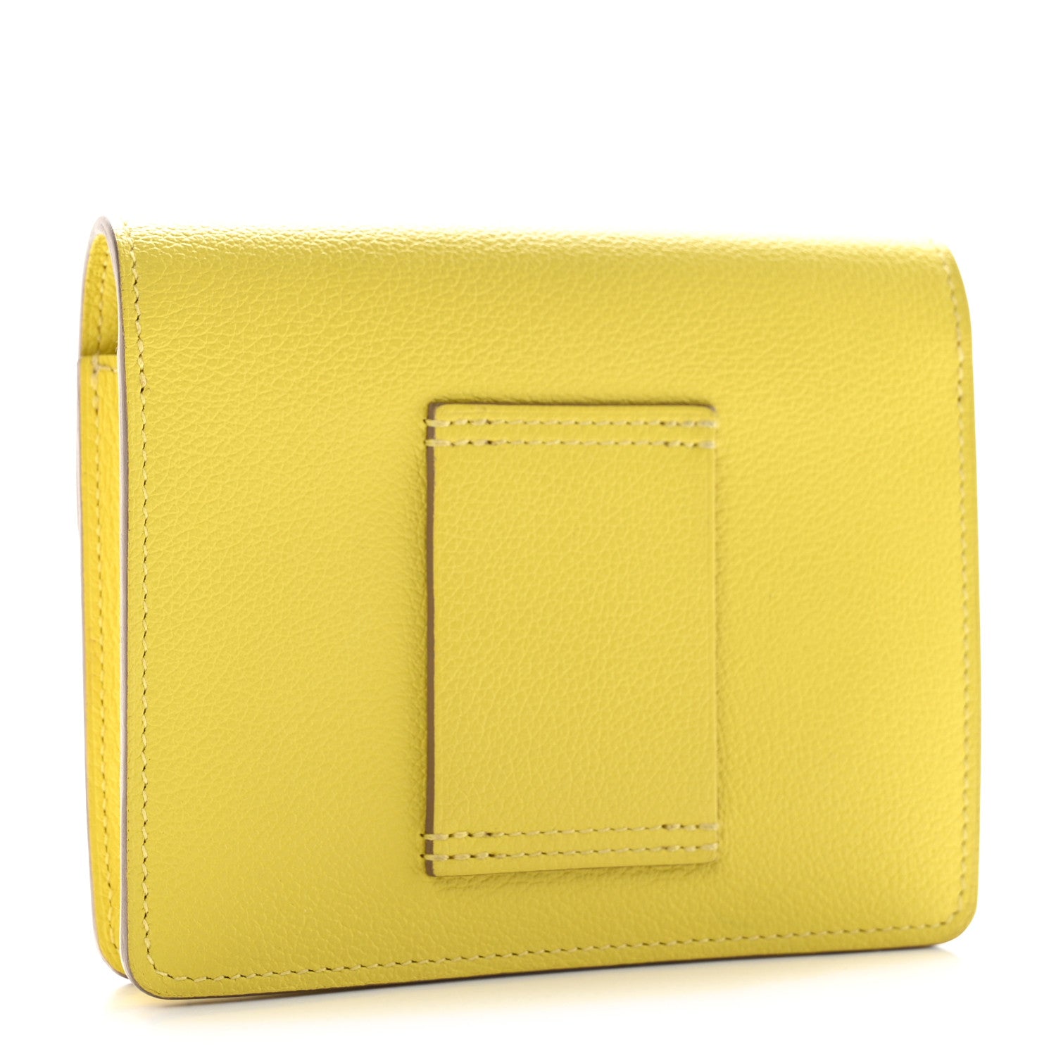 Hermes Evercolor Roulis Slim Wallet Lime 4 of 9