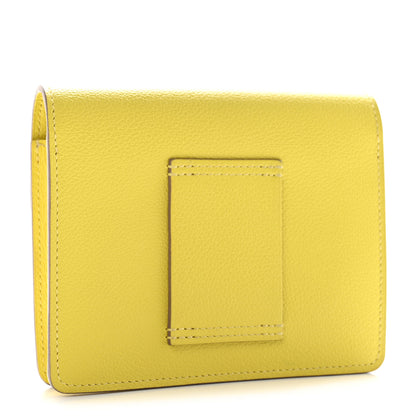 Hermes Evercolor Roulis Slim Wallet Lime 4 of 9