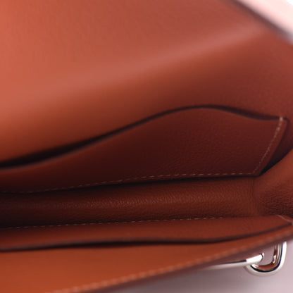 Hermes Evercolor Bi-Color Roulis Slim Wallet Blush Bleu Frida 6 of 7