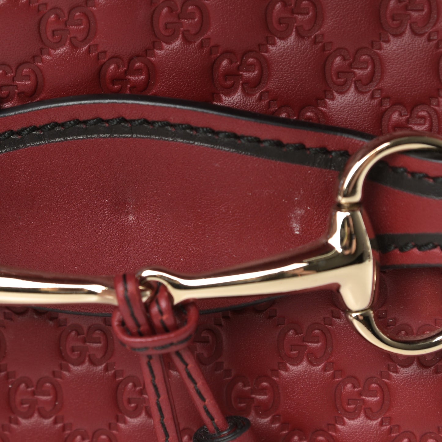 Microguccissima Medium Emily Chain Shoulder Bag Red