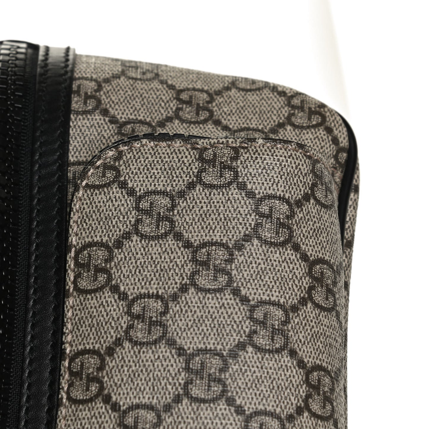 GG Supreme Monogram Belt Bag Black