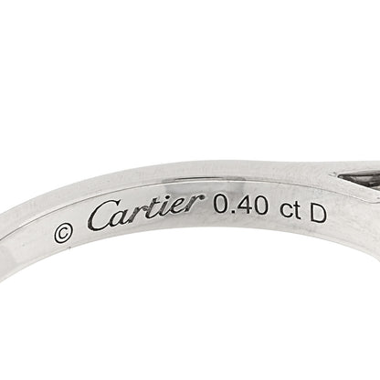 Cartier Platinum Diamond .40ct 1895 Solitaire Engagement Ring 52 6 4 of 5