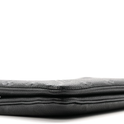 Louis Vuitton Empreinte Double Zip Pochette Black 9 of 13