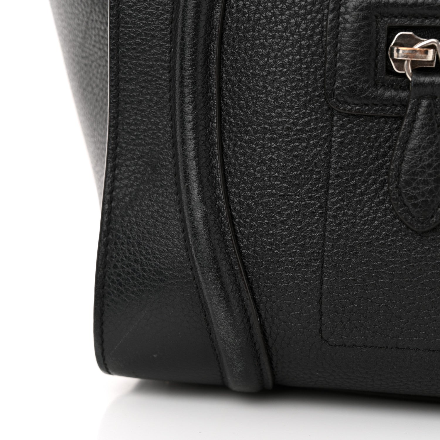 Celine Drummed Calfskin Mini Luggage Black 14 of 19