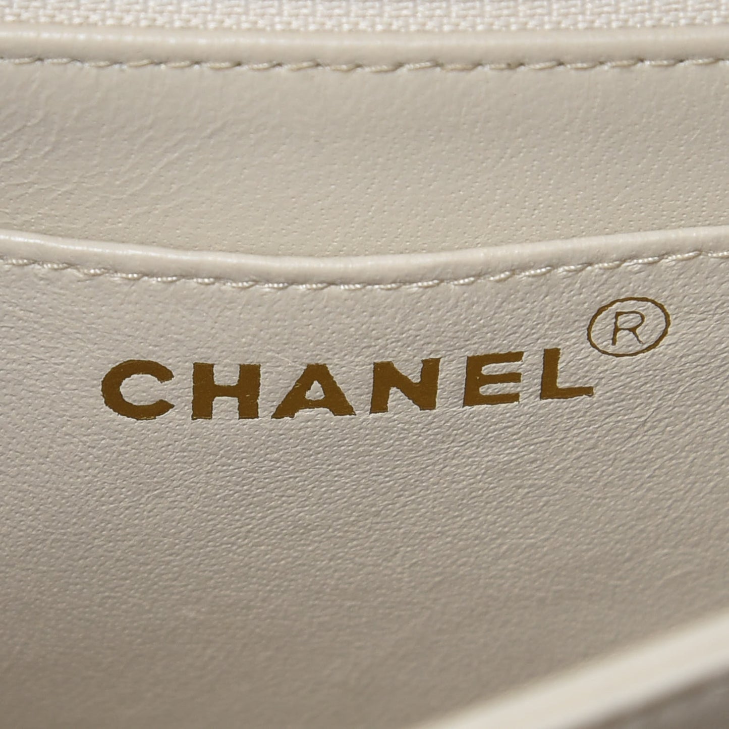 Lambskin Quilted Small Single Flap Beige Clair