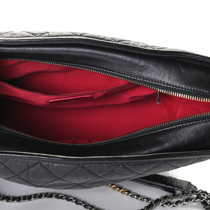 Chanel Aged Calfskin Quilted Medium Gabrielle Hobo Black 4 of 4
