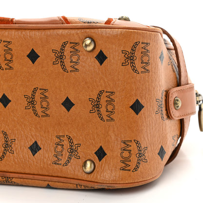 MCM Visetos Satchel Cognac 8 of 10