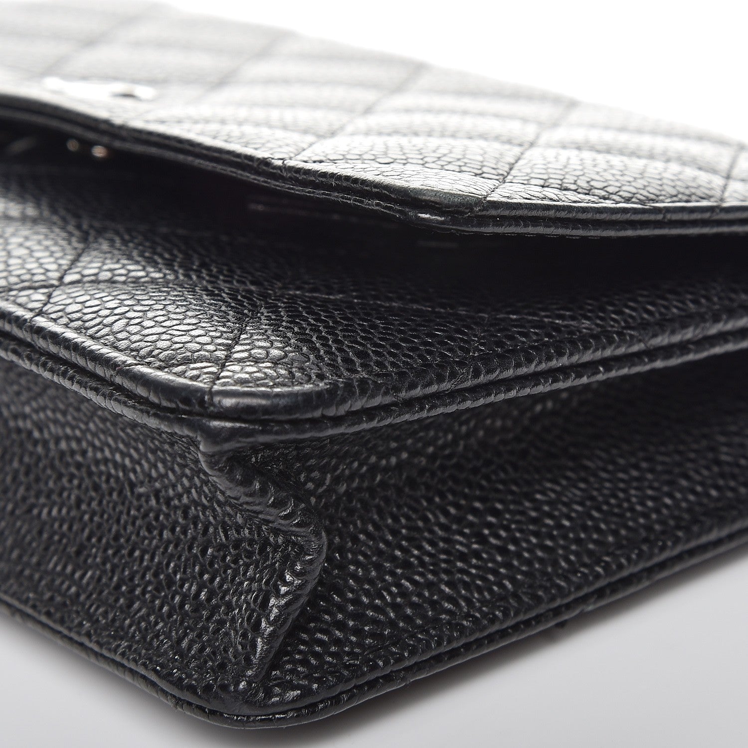Chanel Caviar Quilted Wallet On Chain WOC Black 9 of 10
